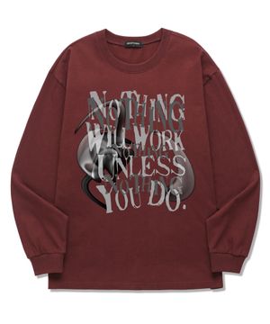 NOTHING WILL WORKS 롱슬리브 (SLS014) 버건디