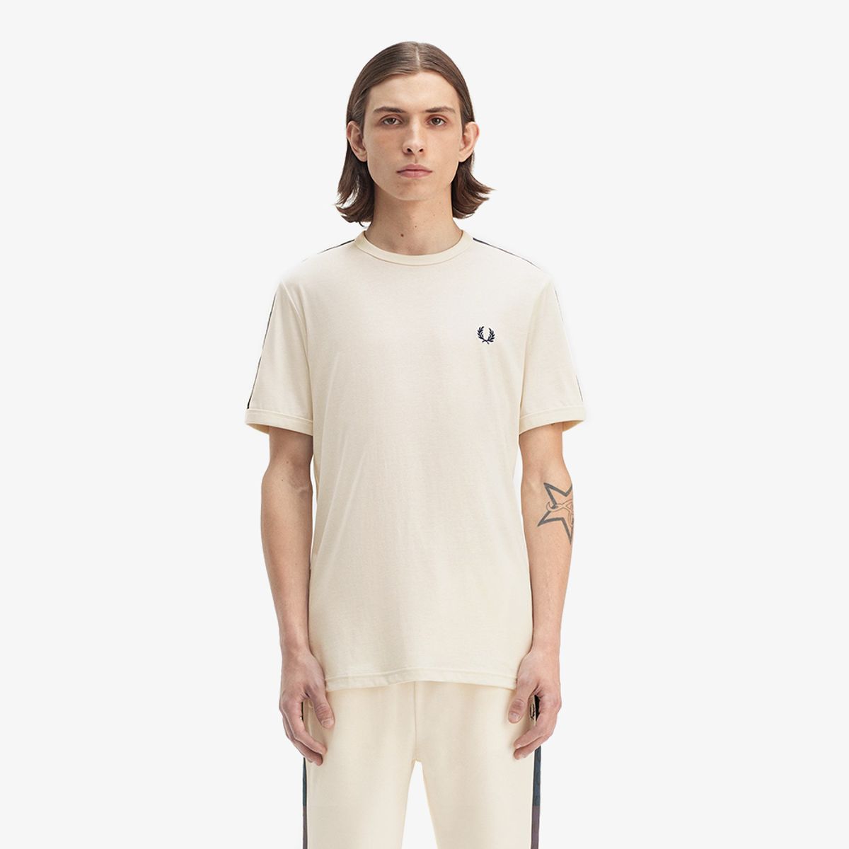 프레드페리(FRED PERRY) [Sport] 컨트라스트 테잎 링어 티셔츠 (170) AFPM2514613-170