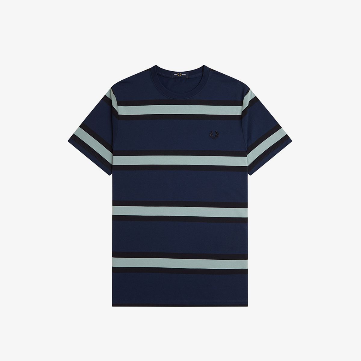 프레드페리(FRED PERRY) [Sport] 볼드 스트라이프 티셔츠 - 테니스 블루 AFPM2519852-X86