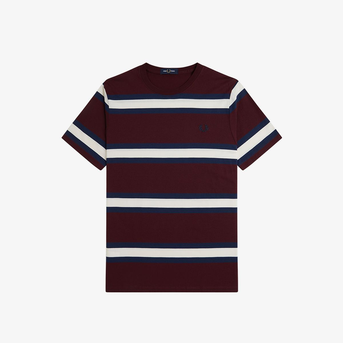 프레드페리(FRED PERRY) [Sport] 볼드 스트라이프 티셔츠 - 옥스블러드 AFPM2519852-K22