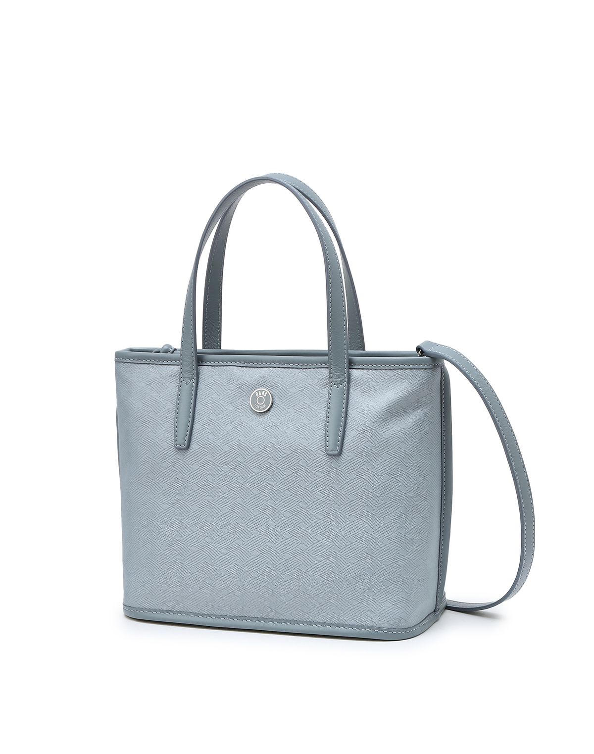 닥스 여성 액세서리(DAKS WOMENS ACCESSORIES) [CARLISLE MESH FABRIC] 블루 칼라일 패턴 나일론 토트백 S DCBA5E381B1