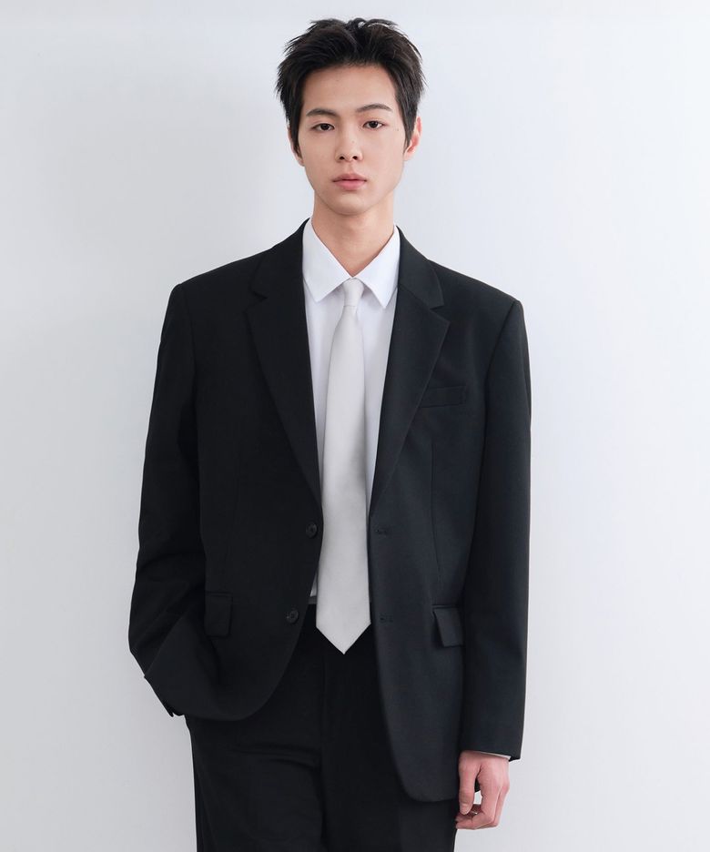 실크 솔리드 넥타이 [실버]