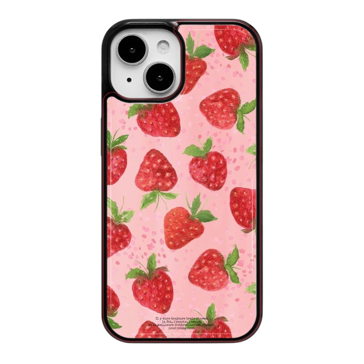 디어마이뮤즈(DEARMYMUSE) (epoxy) blooming strawberries 에폭시 아이폰 갤럭시 케이스
