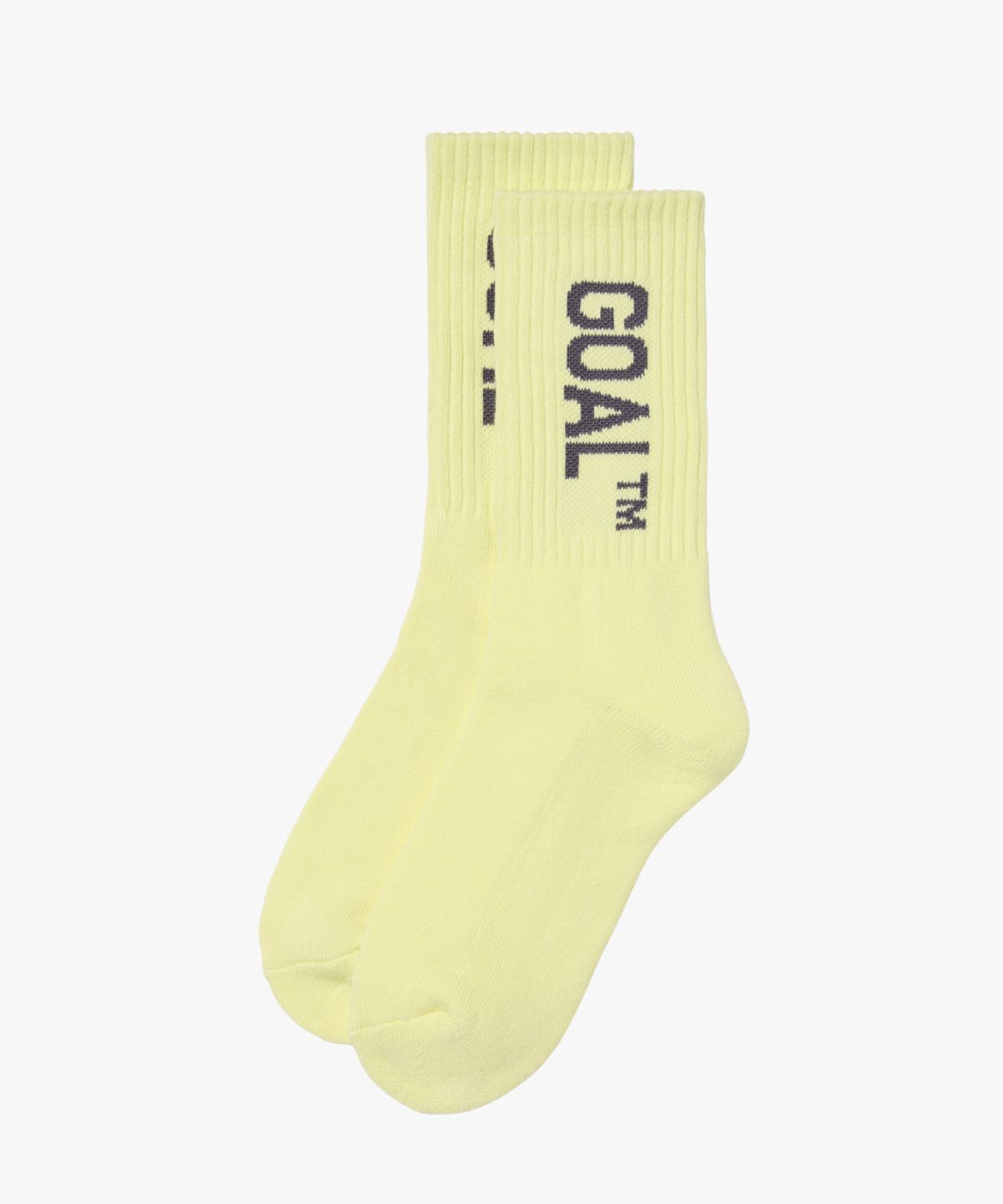 골스튜디오(GOALSTUDIO) ESSENTIAL GOAL CREW SOCKS-LIGHT YELLOW