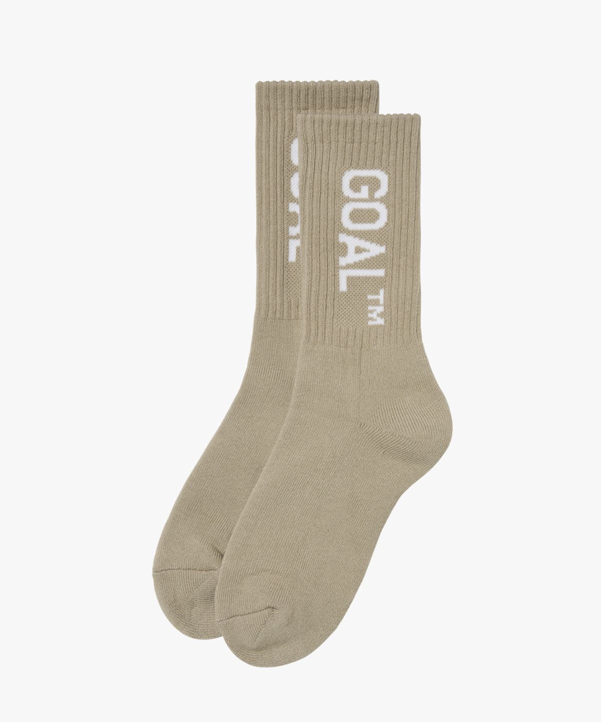 골스튜디오(GOALSTUDIO) ESSENTIAL GOAL CREW SOCKS-BEIGE