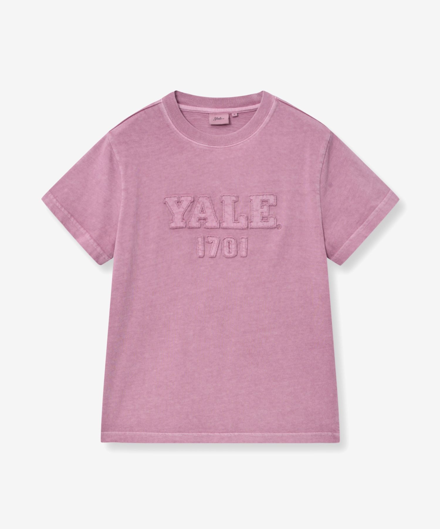 ☆YALE☆ Women's Pigment Applique T-Shirt Pink YFM1SS208API MUSINSA | YALE Women's Pigment Applique T-Shirt_Pink