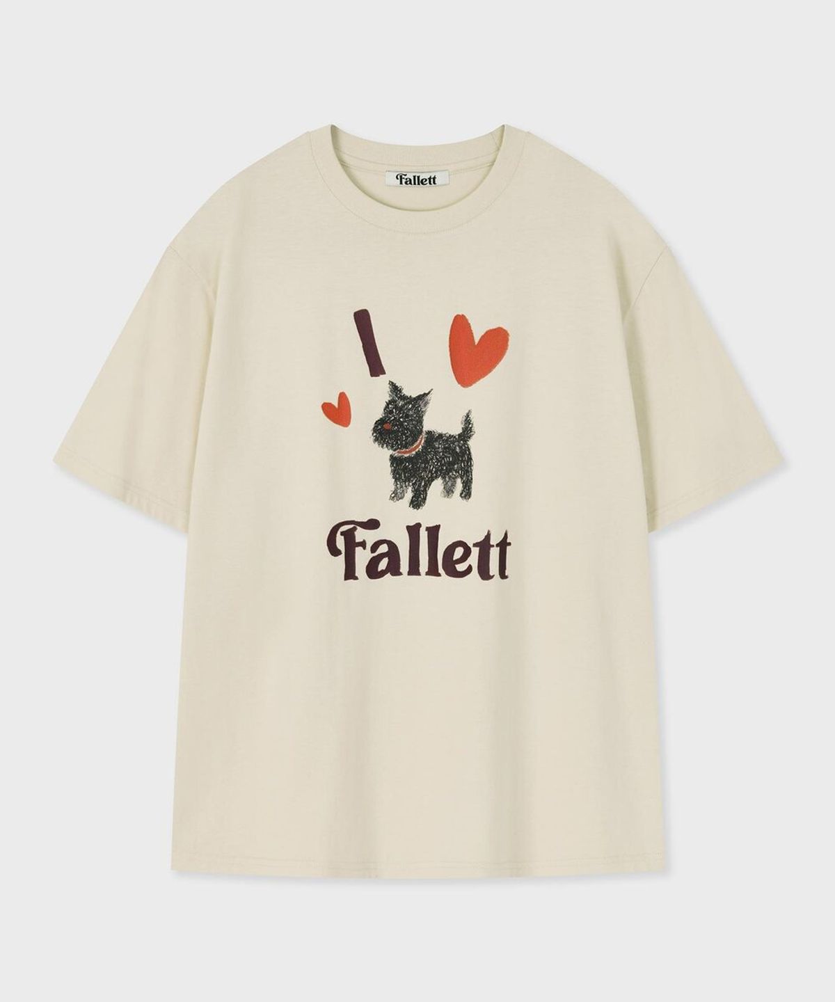팔렛(FALLETT) 스코티 퍼피 반팔티 베이지