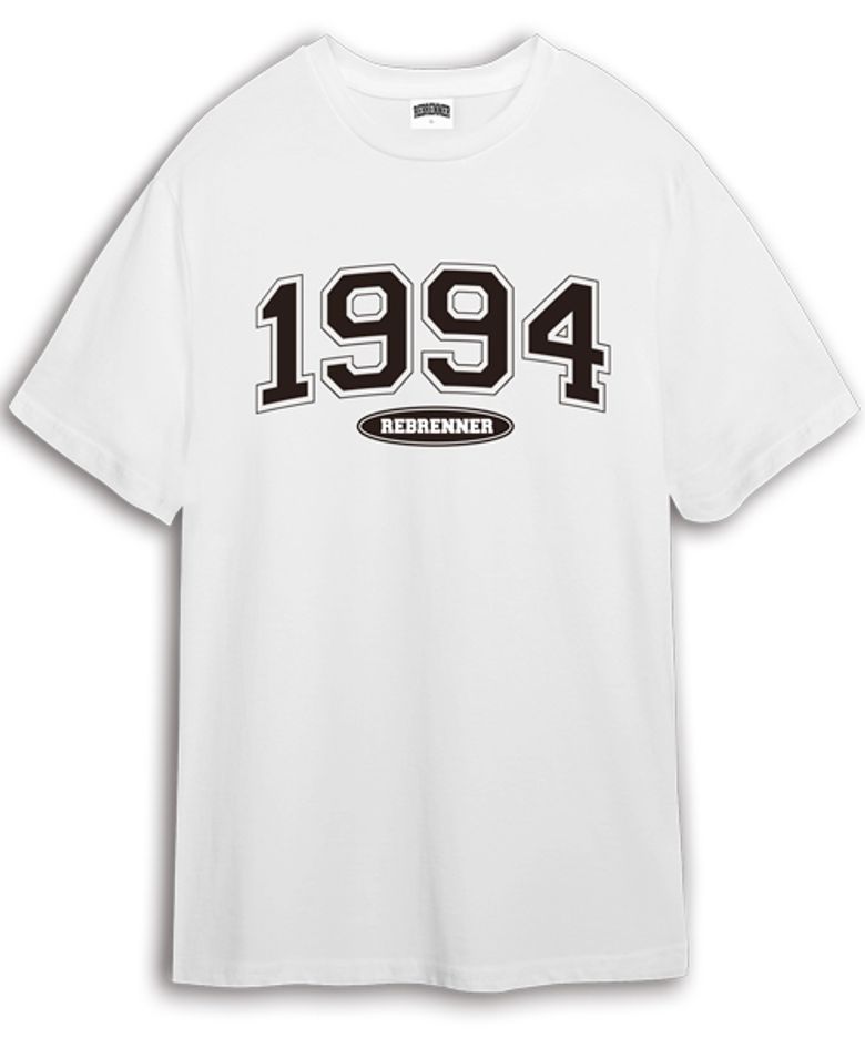 오버핏 쿨코튼1994 반팔티셔츠 화이트 블랙