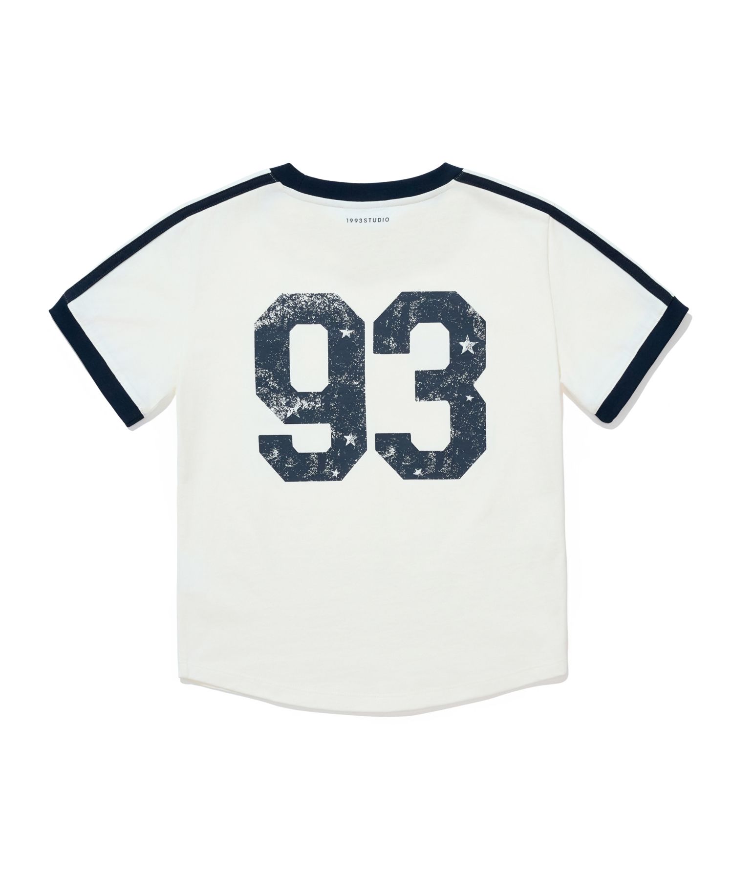 【1993studio】25SS★ 93 Track Crop Ringer T-Shirt MUSINSA公式 | 1993STUDIO 93 Track Crop Ringer T-Shirt_Ivory