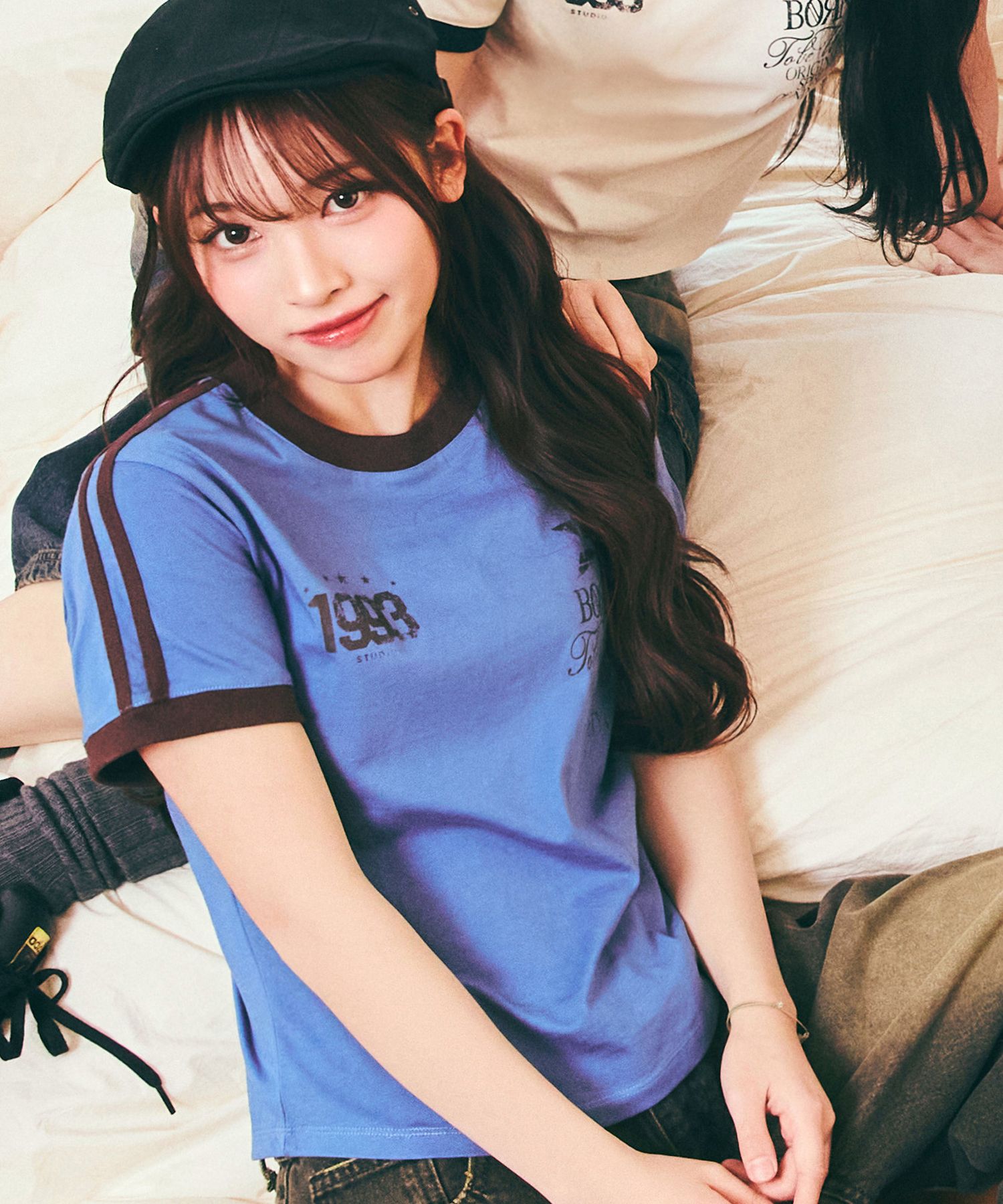 Tシャツ・カットソー 1993studio 93 Track Ringer T-Shirt_Vintage Blue MUSINSA | 1993STUDIO 93 Track Ringer T-Shirt_Vintage Blue