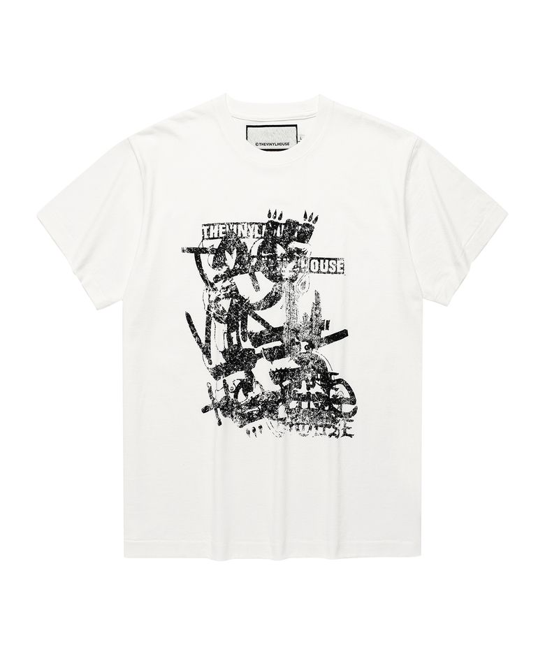VINTAGE DRAWING TEE WHITE