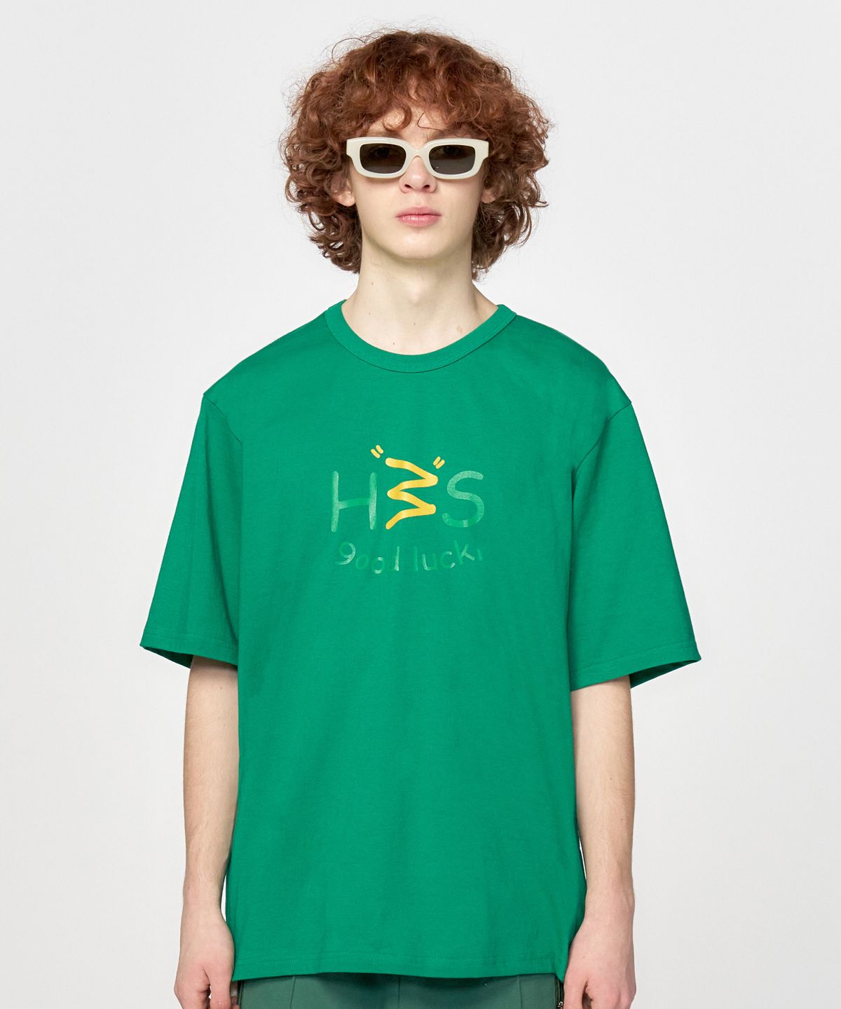 홍우성(HONGWOOSUNG) Snno3 T-Shirt_Green