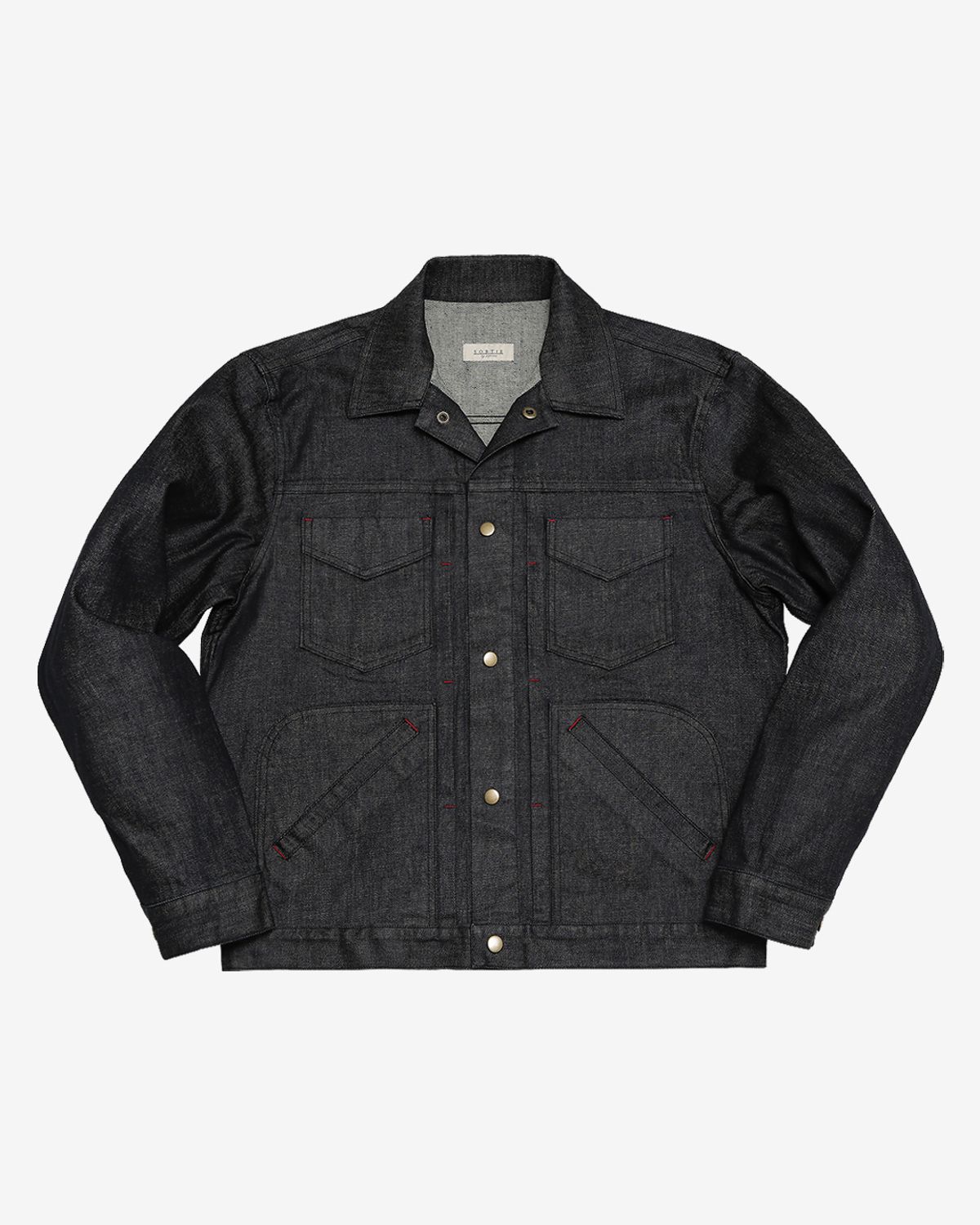 솔티(SORTIE) 570 Type-2 Denim Trucker Jacket (Black)
