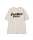 그래피티 로고 반팔 티셔츠 크림