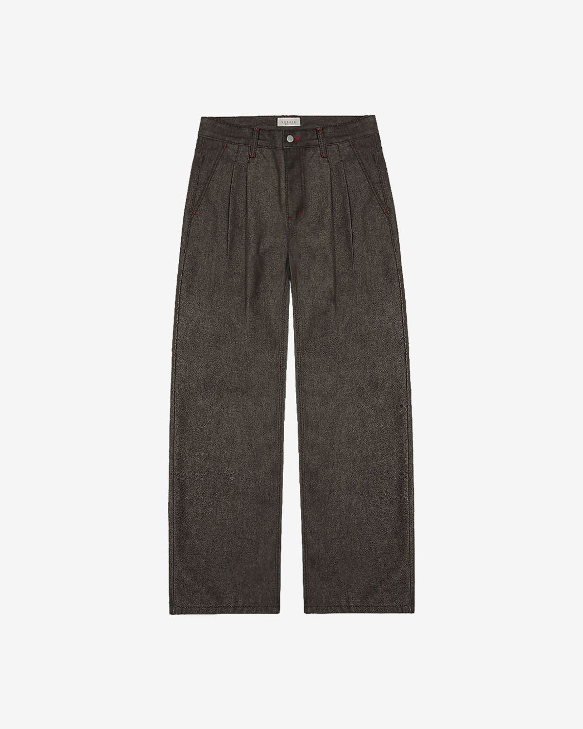 솔티(SORTIE) 560 Wide Denim Trousers (Brown)