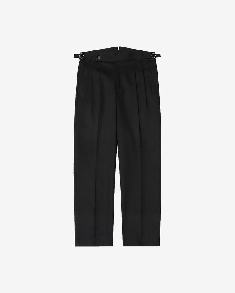 Deep Black Reve Denim Trousers (Black)