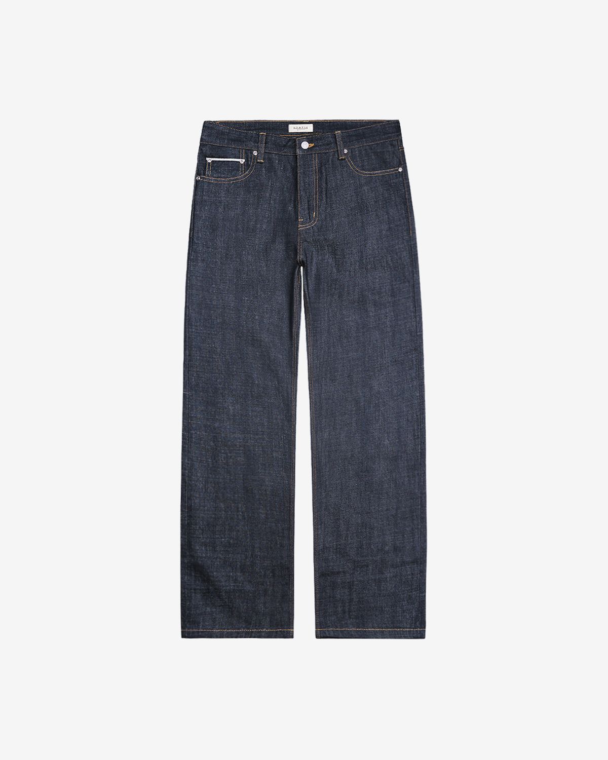 솔티(SORTIE) 075 Raw Selvedge denim Jeans (Indigo Blue)
