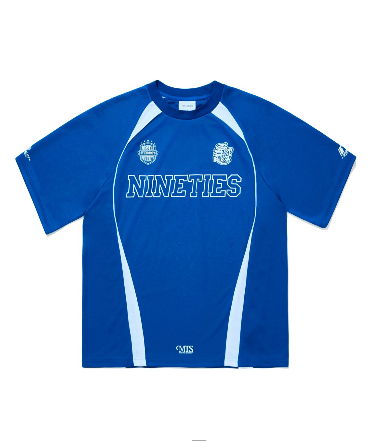 MUSINSA公式 | 1993STUDIO Sporty Mesh Raglan T-Shirt_Blue