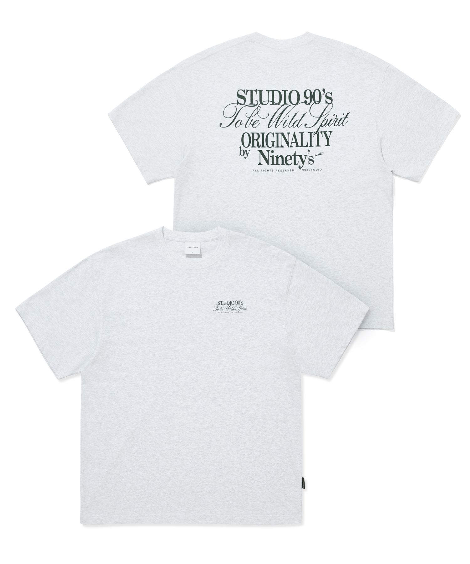 Tシャツ・カットソー 1993studio Vintage Lettering T-Shirt_White MUSINSA | 1993STUDIO Vintage Lettering T-Shirt_White