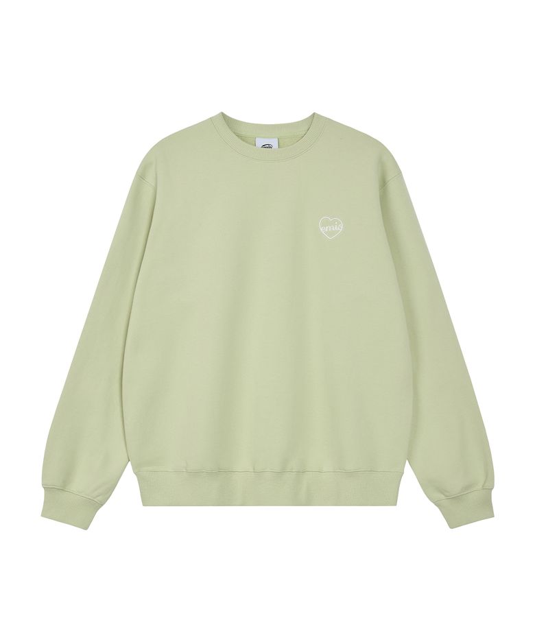 HEART SWEAT SHIRT-MELON