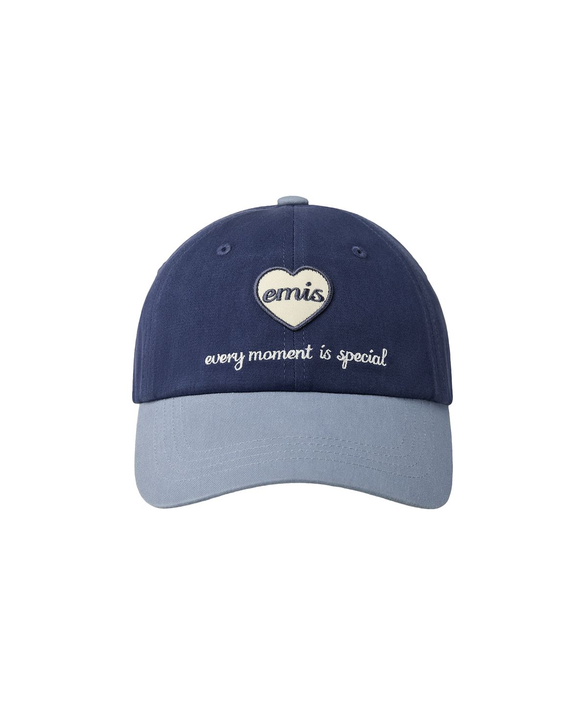 이미스(EMIS) HEART WAPPEN TONE ON TONE BALL CAP-NAVY