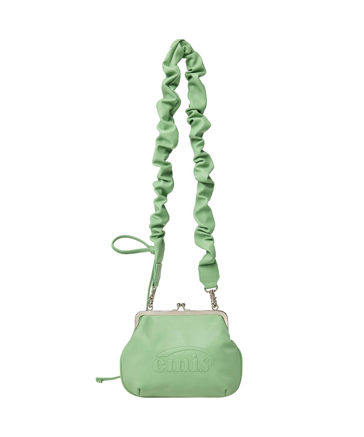 이미스(EMIS) STRING STRAP CLASP FRAME PURSE BAG-GREEN