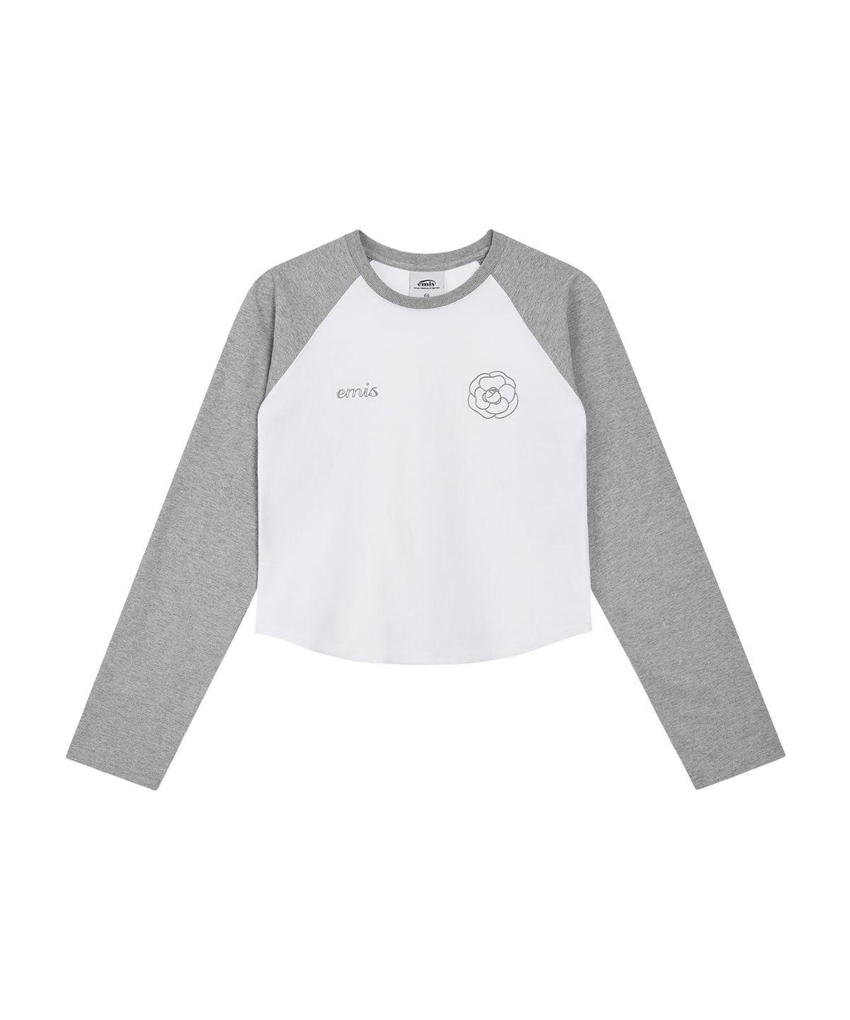 이미스(EMIS) (WOMENS) ROSE RAGLAN T-SHIRT-WHITE