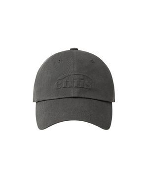 EMBOSSING LOGO BALL CAP-CHARCOAL