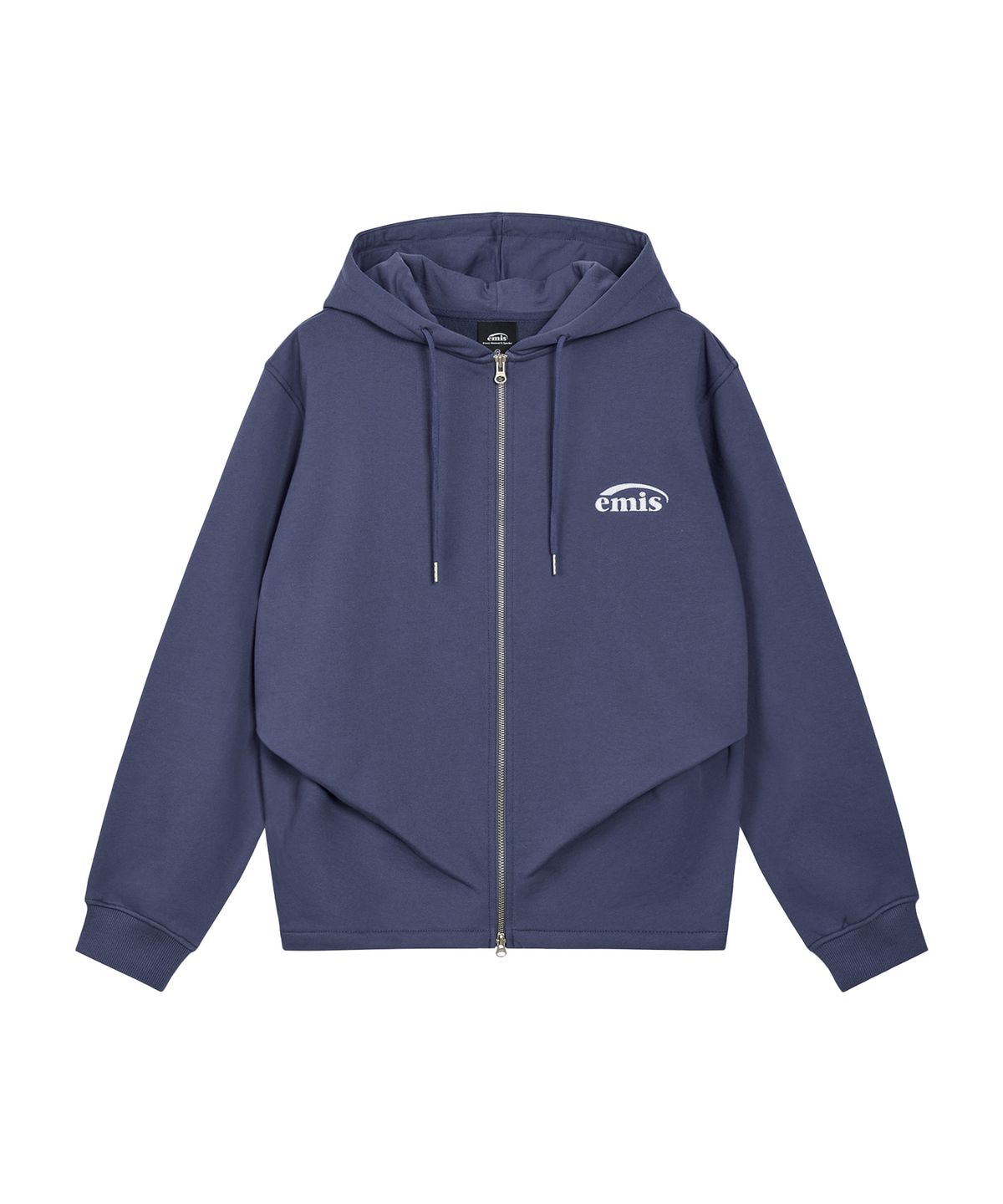 이미스(EMIS) TUCK DETAILED HOOD ZIP-UP-BLUE