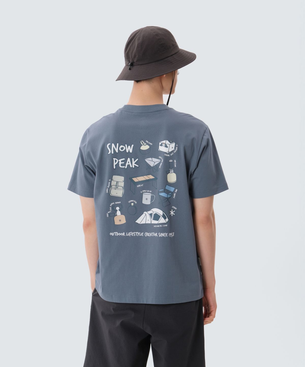 스노우피크 어패럴(SNOWPEAK APPAREL) 에어로쿨 기어 반팔 티셔츠 (S25MMFTS78) Pastel Blue