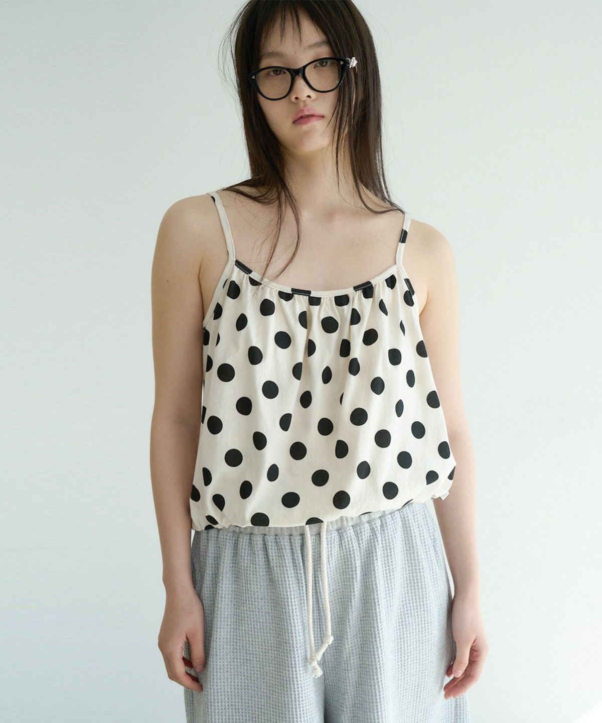 펀프롬펀(FUNFROMFUN) Polka Top (Ivory)