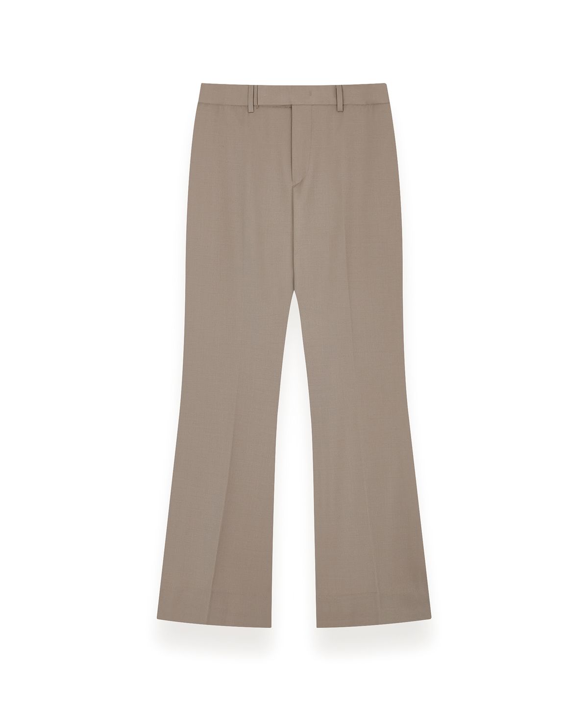 알포(R-4) R-0048 / ELASTIC WOOL BOOTCUT TROUSERS(BEIGE)