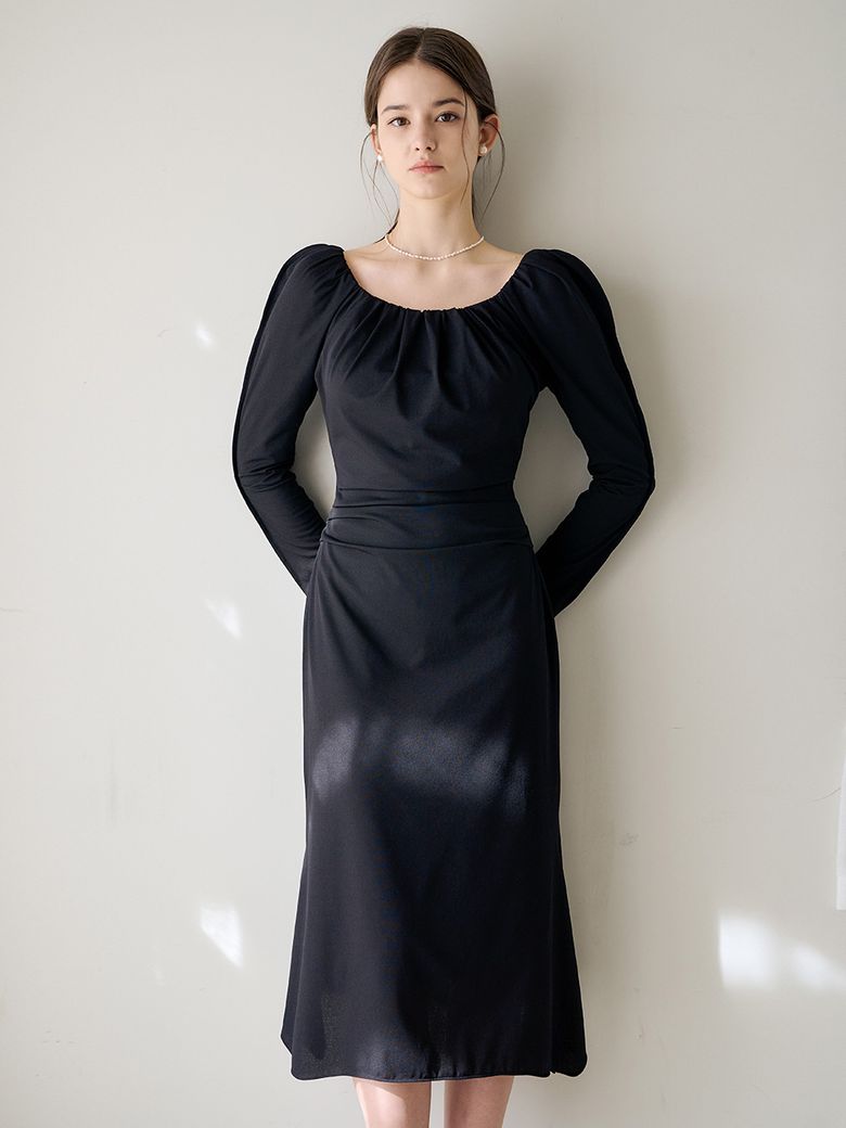 Lautre Miu Puff Black Dress