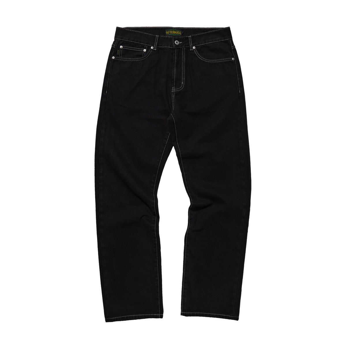애프터매스(AFTERMATH) PIG DYED DENIM JEANS (BLACK)