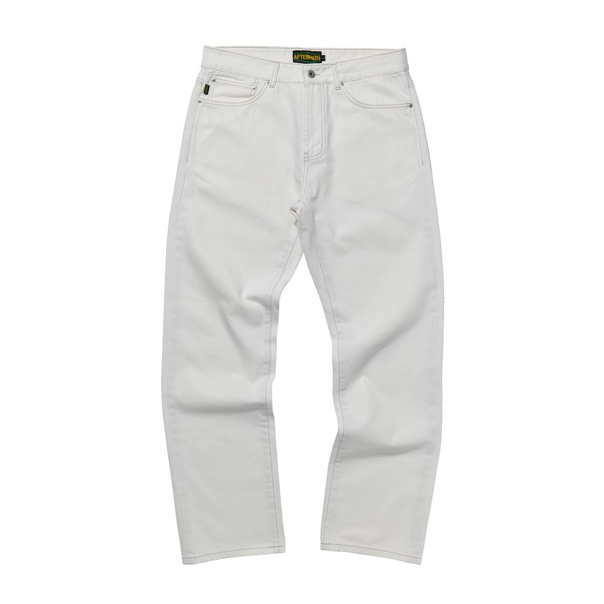 애프터매스(AFTERMATH) PIG DYED DENIM JEANS (OFF WHITE)