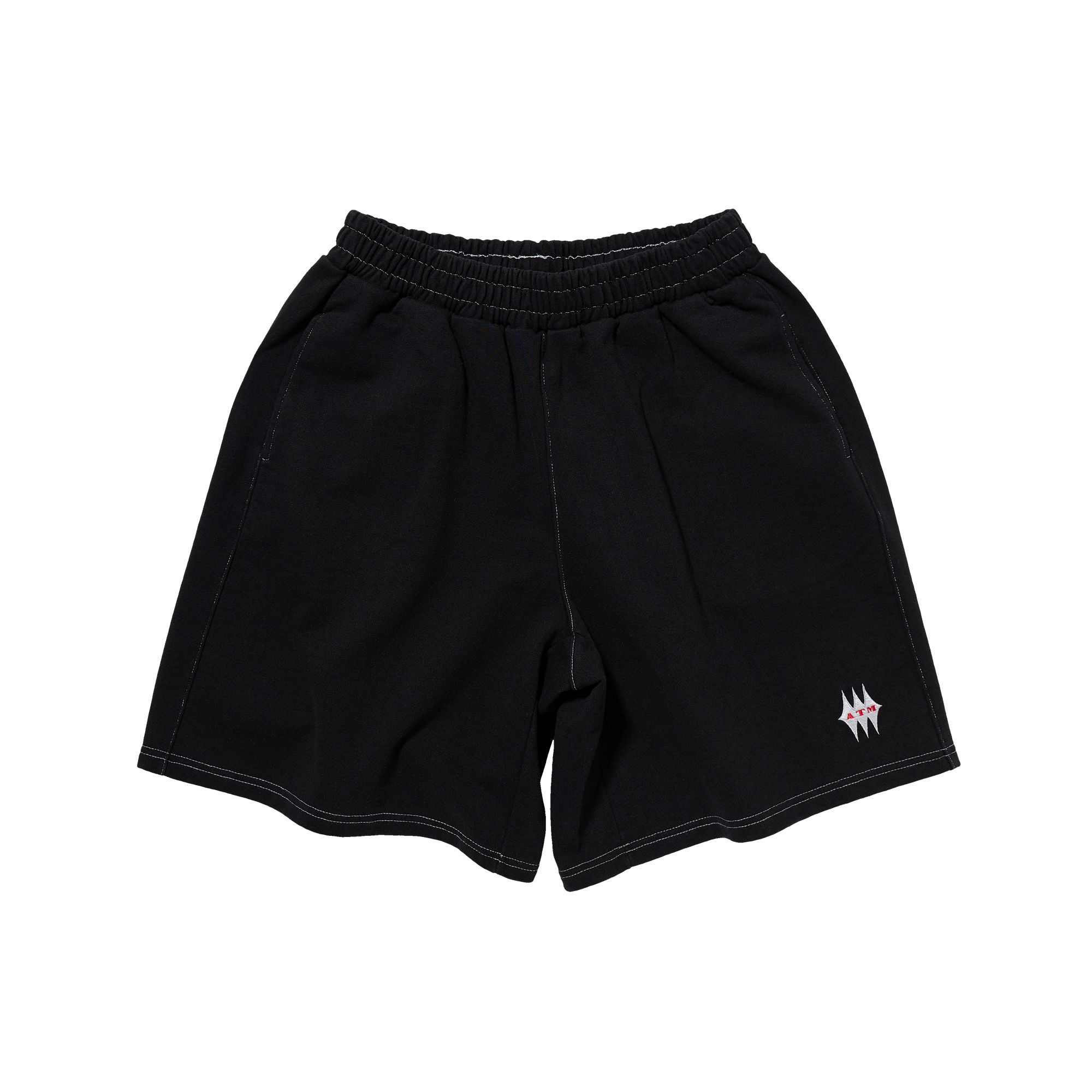 [AFTERMATH] AFTERMATH CONTRAST STITCH SWEAT SHORTS /追跡付 애프터매스(AFTERMATH) CONTRAST STITCH SWEAT SHORTS (BLACK