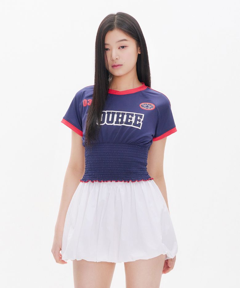 [브랜드위크 20%쿠폰] GRAPHIC TRACK JERSEY SMOKING T-SHIRT NAVY