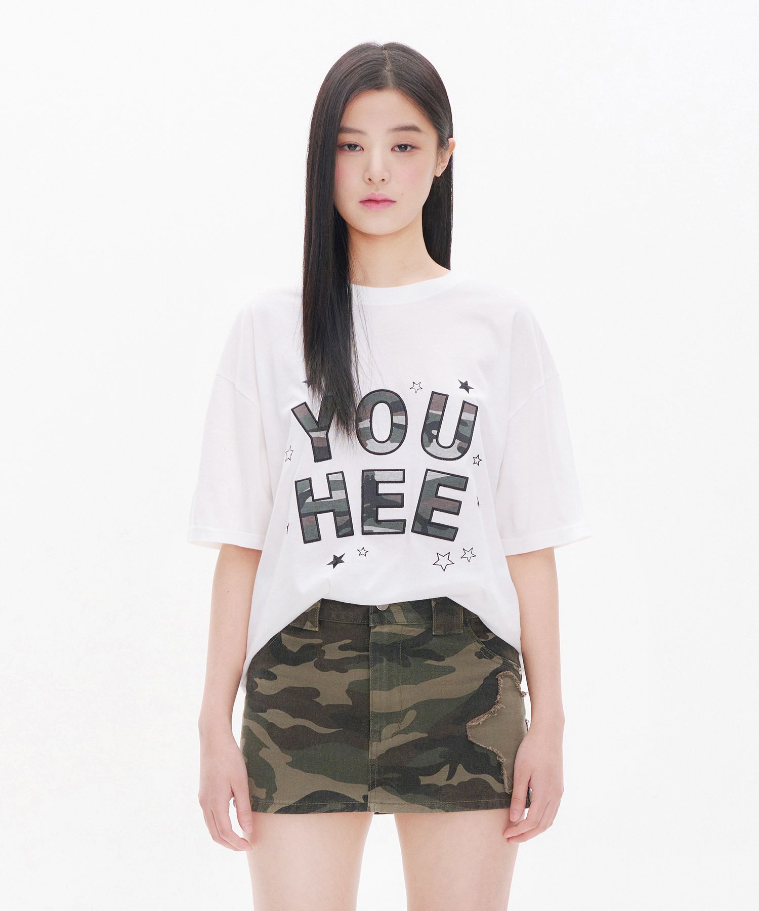 韓国発!【YOUHEE】YOUHEE CAMO T-SHIRTS カモフラージュTシャツ 韓国 人気[YOUHEE] YOUHEE CAMO T-SHIRTS カモフラージュTシャツ