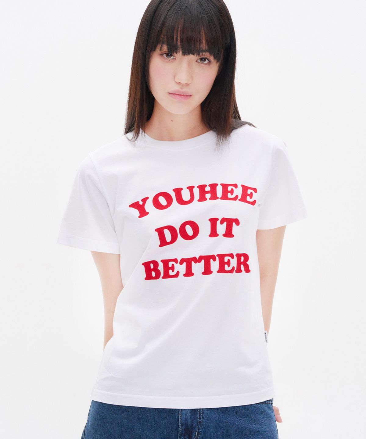 유희(YOUHEE) DO IT BETTER GRAPHIC T-SHIRT WHITE