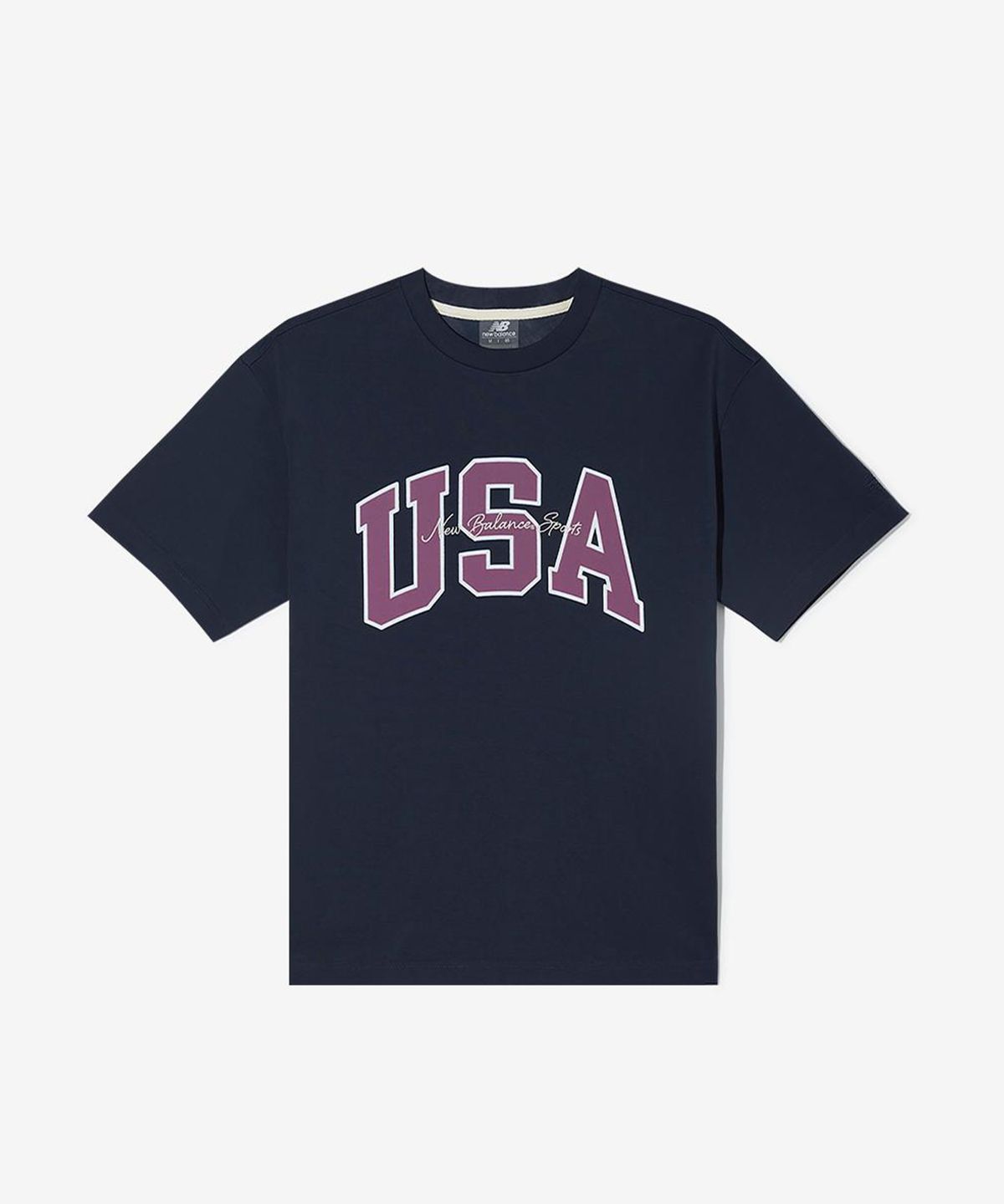 뉴발란스(NEW BALANCE) NBNEGCO218 / UNI USA 클래식 반팔티 (NAVY)