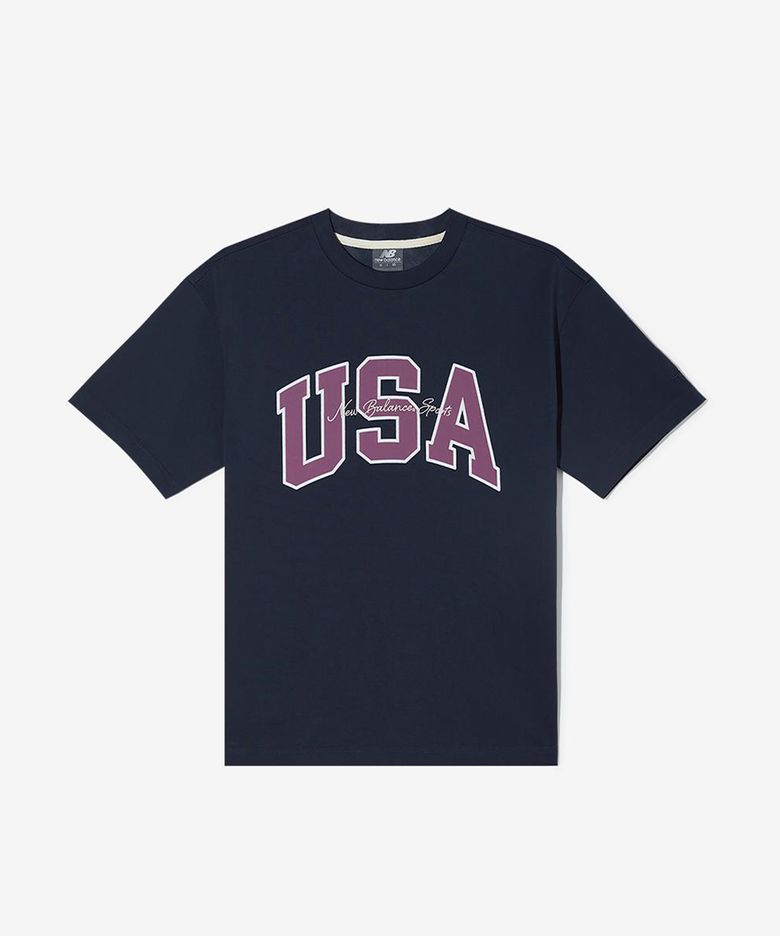 NBNEGCO218 / UNI USA 클래식 반팔티 (NAVY)
