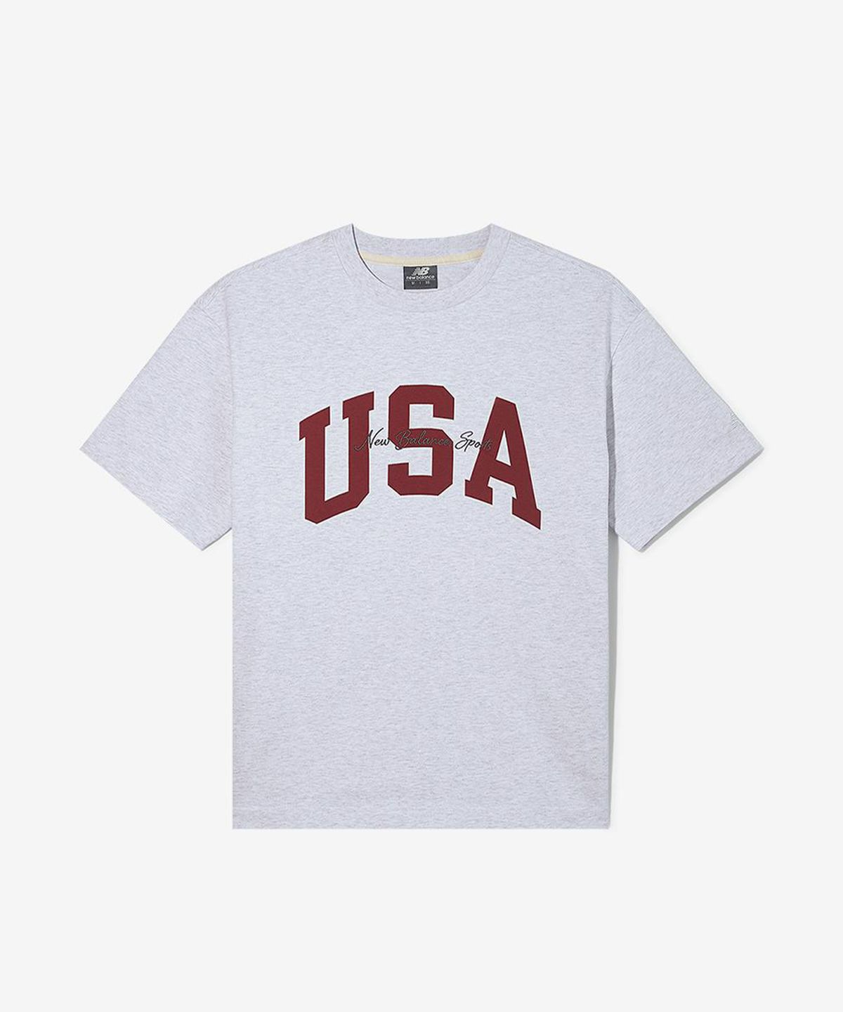 뉴발란스(NEW BALANCE) NBNEGCO218 / UNI USA 클래식 반팔티 (L/GRAY)