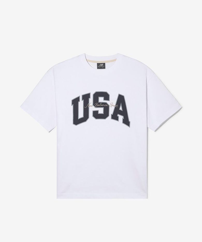 NBNEGCO218 / UNI USA 클래식 반팔티 (WHITE)