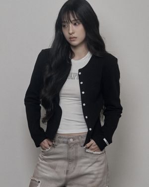 Jacquard Cardigan (black)