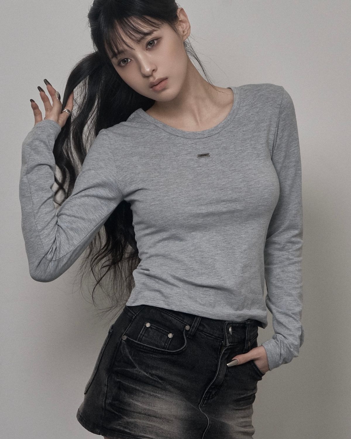카키포인트(KHAKIPOINT) Basic Long Sleeve (gray)