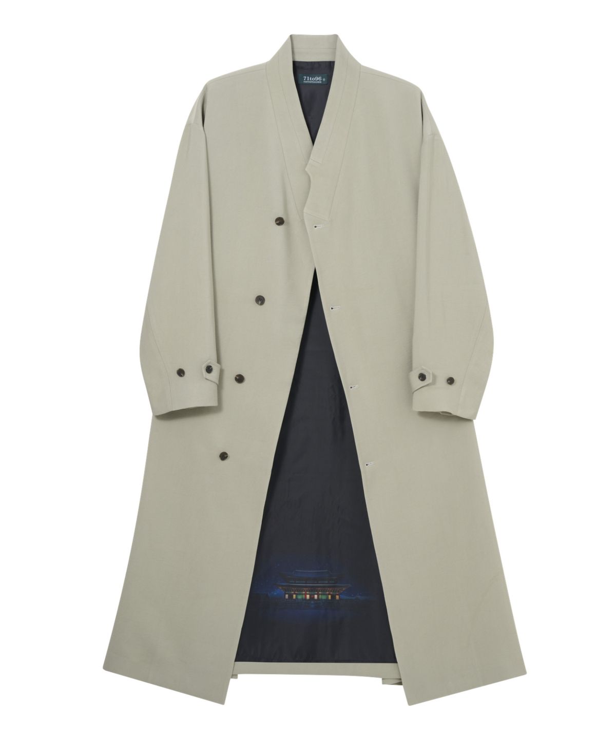 칠 하나 투 구육(71TO96) Gyeongbokgung coat (khaki beige)