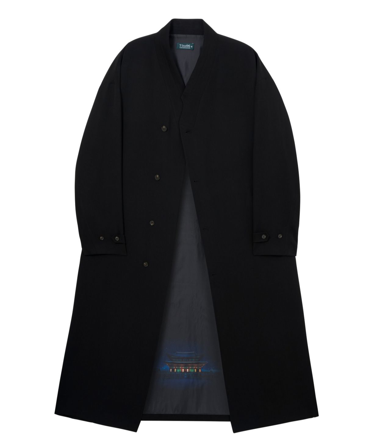 칠 하나 투 구육(71TO96) Gyeongbokgung coat (black)