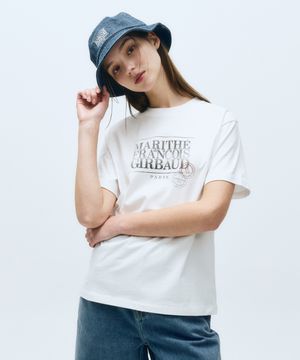 CLASSIC LOGO STAMP TEE white