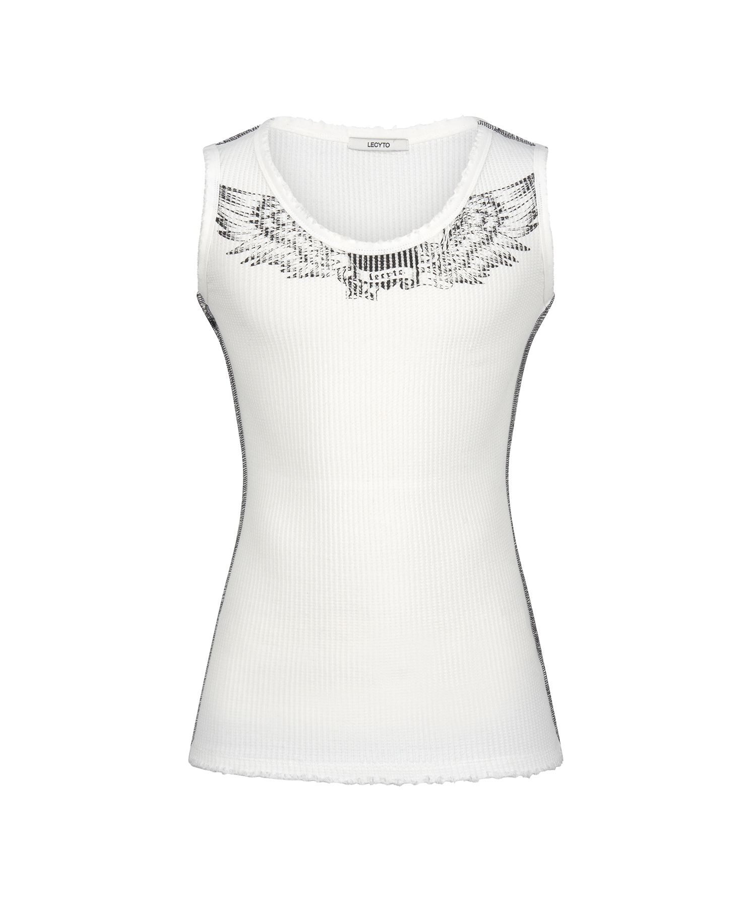 【LECYTO】Destroyed Radiance Sleeveless / 追跡付 MUSINSA公式 | LECYTO Destroyed Radiance Sleeveless_[White]