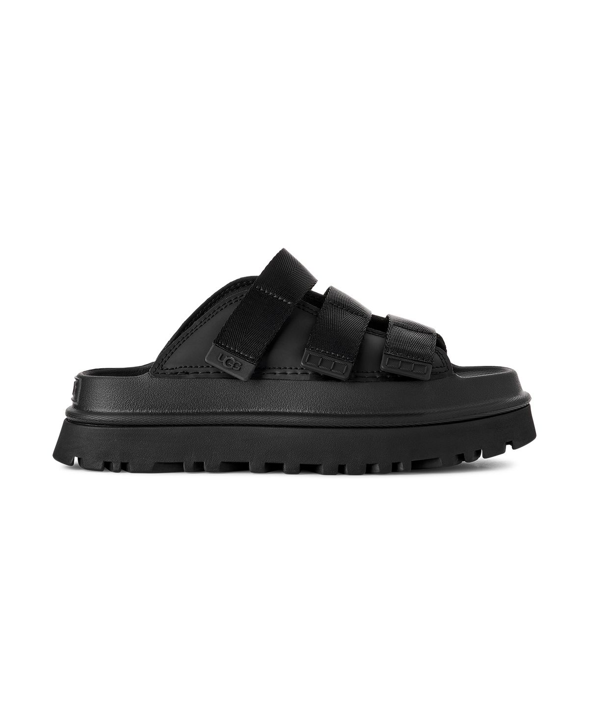 어그(UGG) [WOMEN] 골든글로우 플랫폼 스트랩 슬라이드 (골든글로우 슬라이드) - 블랙 / 1167430-BLK